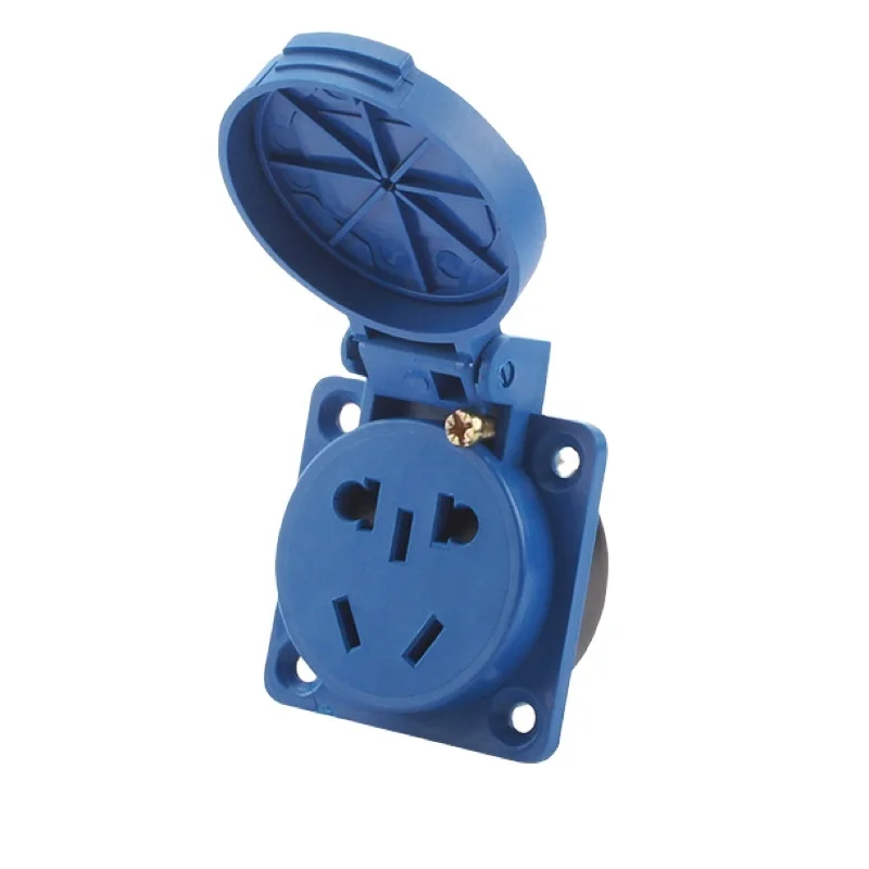 Type 523 IP54 220v 250v 10A 16A 2P+E 2pin  3pin Wall Panel  Waterproof outdoor socket