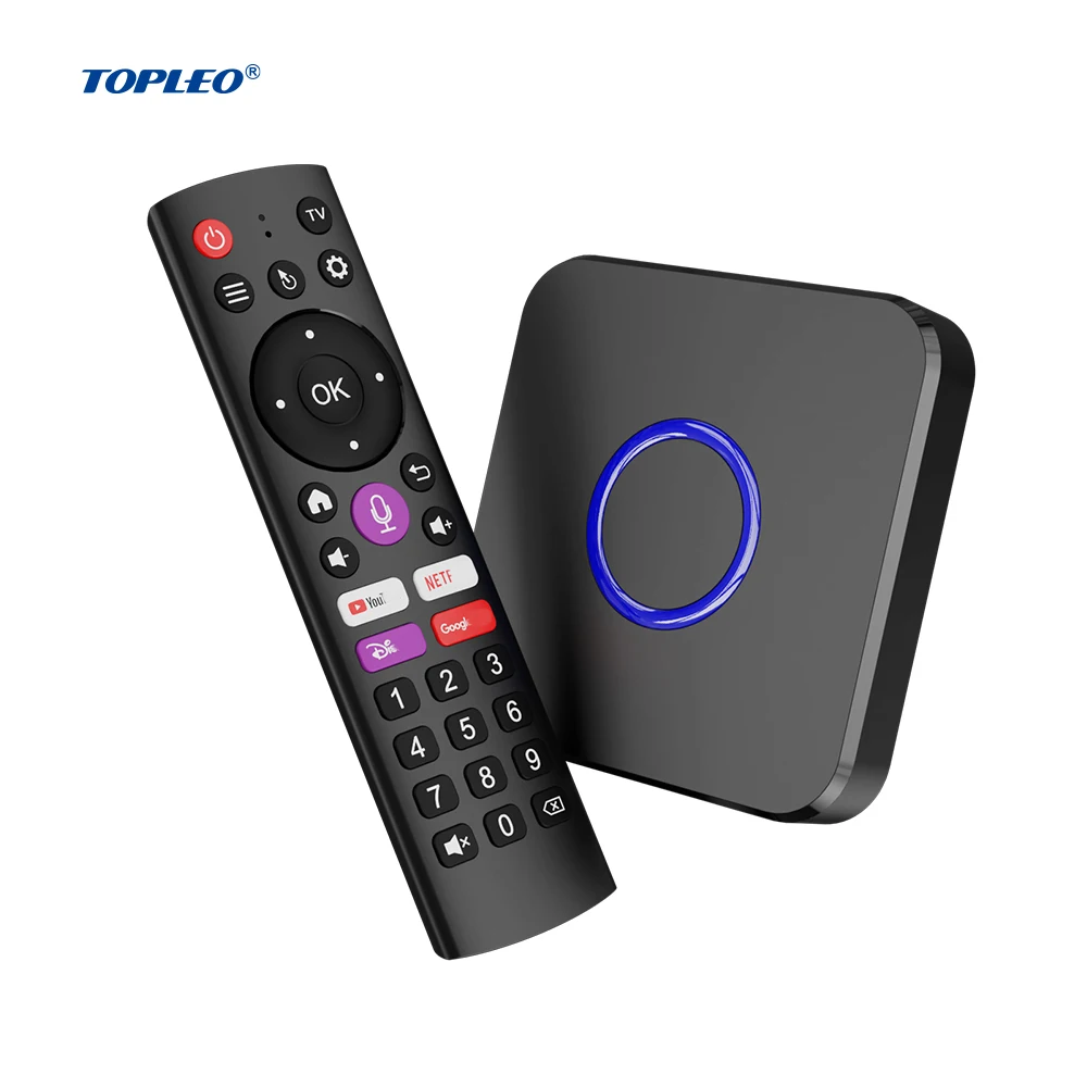 Topleo 4k tv box android onn 8k android tv certificado 2024 h618 smart android 12 tv box