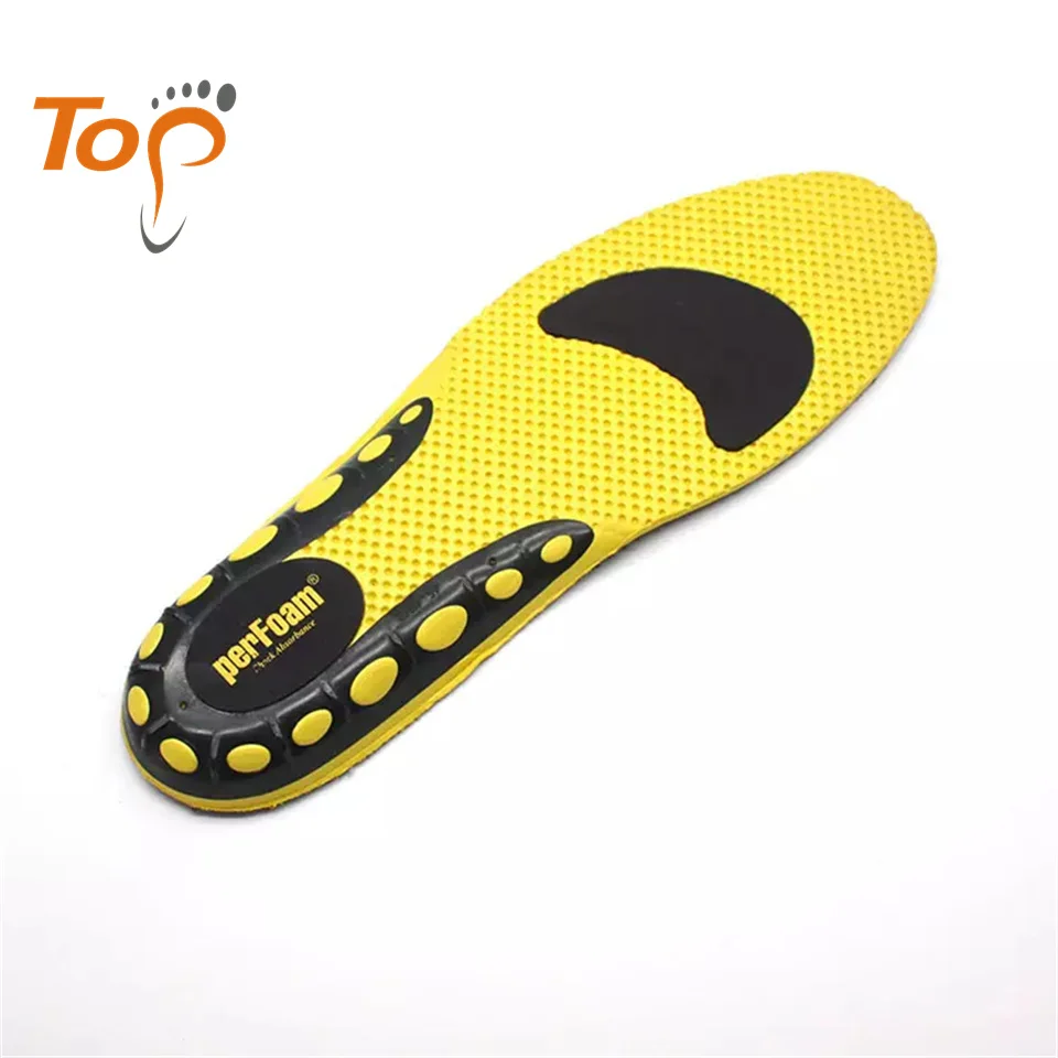 Antibacterial soft breathable sports orthopedic anti-compression non-slip eva insole