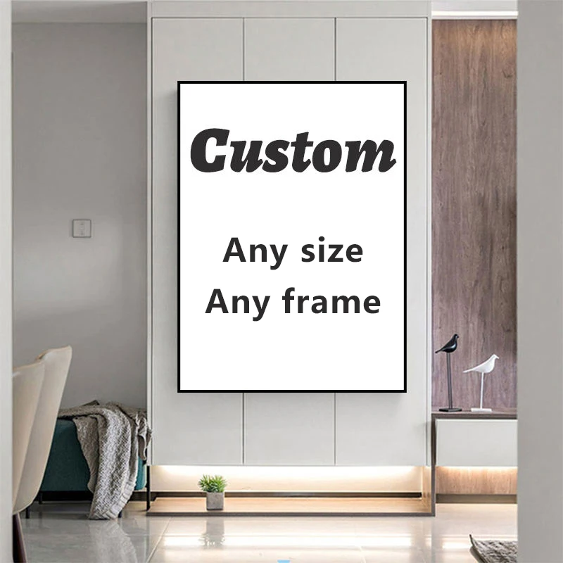 Custom Order Wholesale Canvas Wall Art Paintings Stretched Custom Canvas Prints Decoration Artes with Your Photos