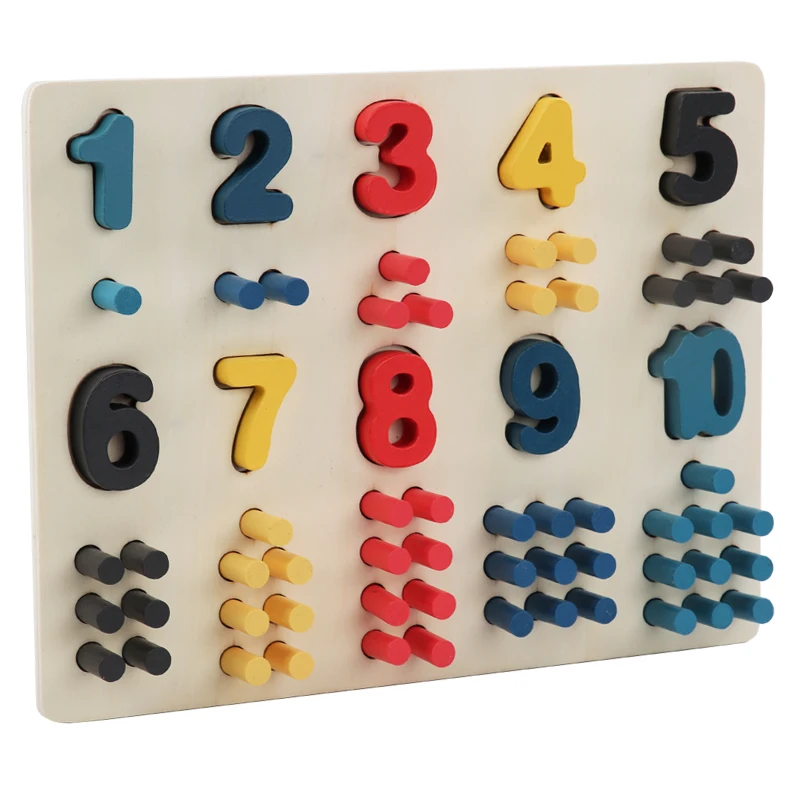 wood toys for kids multifunctional arithmetic stick board digital preschool toy panel