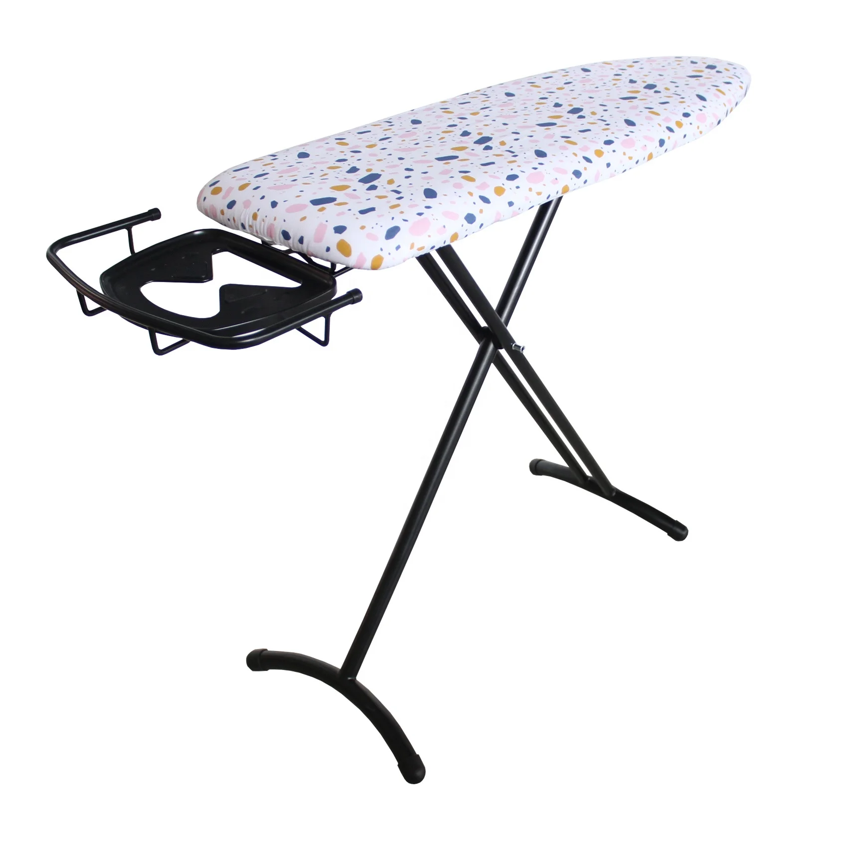 NO Anti-dumping Duty Models from China for USA Market Foldable ironing board iron price board with retractable metal iron holder