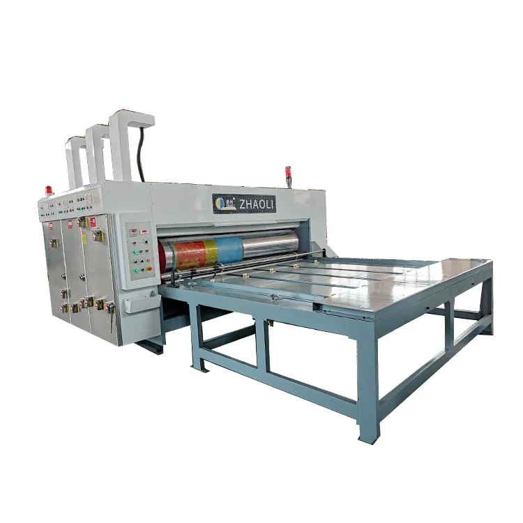 High Speed Corrugated Cardboard Carton Box Making Machine Semi Automatic Chain Feeder Printing Slotting Machine Provided 2000