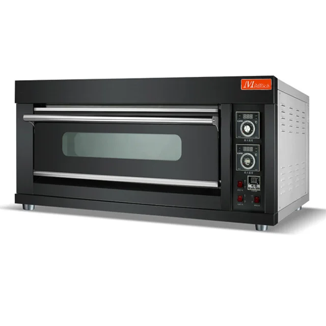 Manufacturing Bread Baking Equipment Commercial One Deck Two Tray Electric Pizza Bakery Ovens Prices