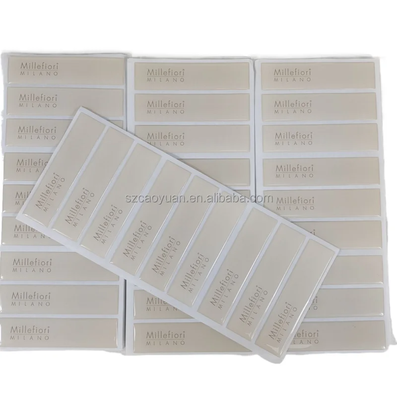 Custom printed logo transparent epoxy resin 3D crystal dome clear stickers with 3M glue adhesive labels