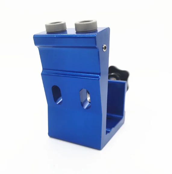 Hicen Woodworking Doweling Jig Kit Handheld Wood Dowel Drilling Guide, Drill Guide Metal Sleeve Wood Drilling Doweling Hole Tool