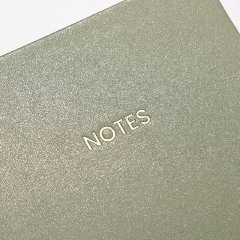 Free Sample Morandi PU Leather Soft Cover A5 Plain Grid Blank Notebook Dotted