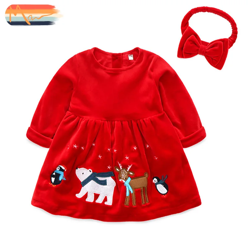 Maxnegio children clothes christmas sweater dress kids boutique clothing