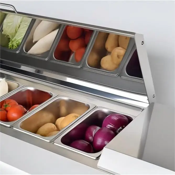 Bar & Kitchen Drawer Refrigeration Equipment Ice Machine Salad Pizza Chiller/Freezer for Display & Storage