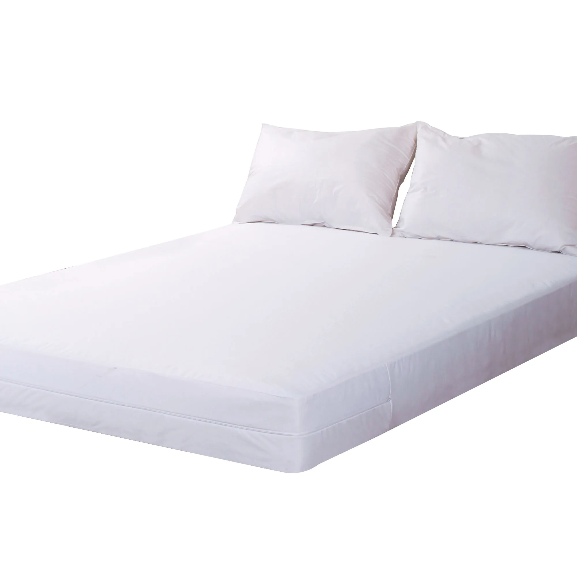 Factory Price  Queen Size Fully Waterproof Mattress Cover With Zipper Bed Bug Proof