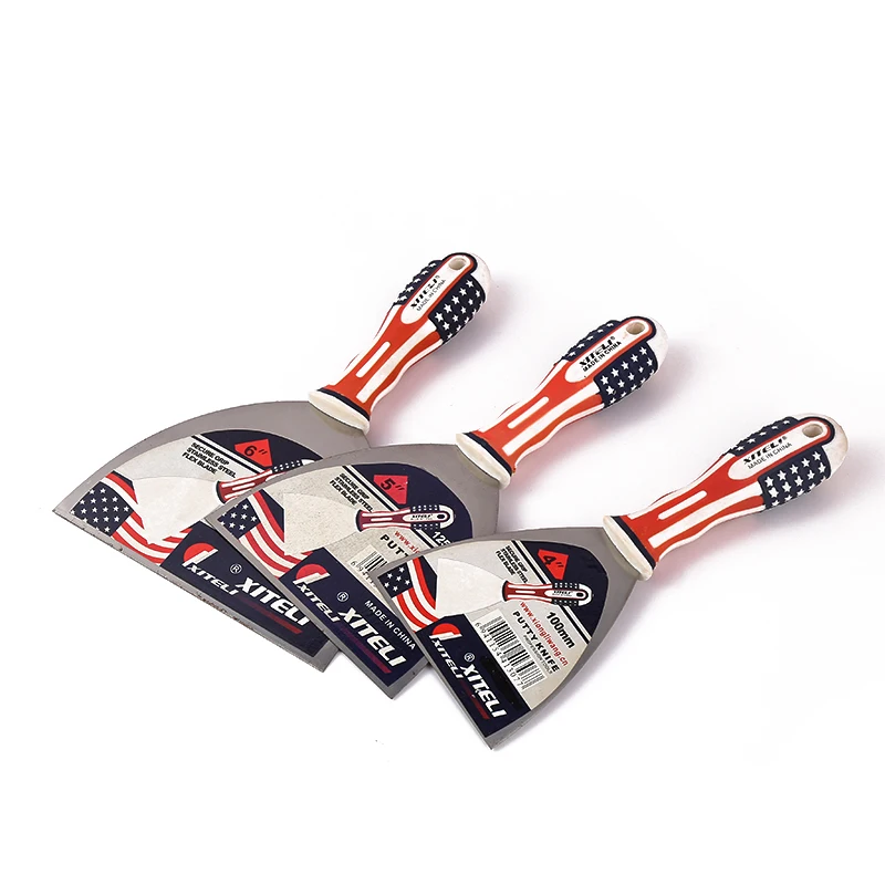 XITELI puty knife American Flag Pattern Plastic Handle Wallpaper Paint Scraper Tool