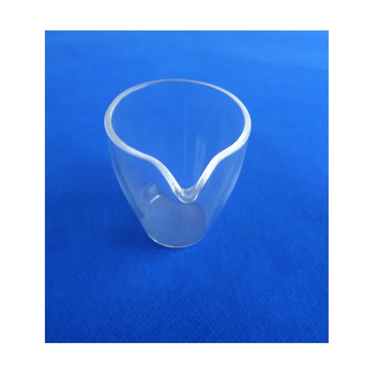 Customized High purity  heat resistance  quartz glass crucible Transparent  quartz crucible