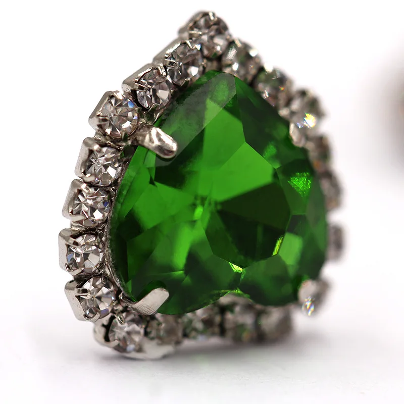 Gems Loose Bulk Rhinestones Accessories Wholesales High Quality Delicate Flat Back Crystal Acrylics Jewelry Resin Heart Shape