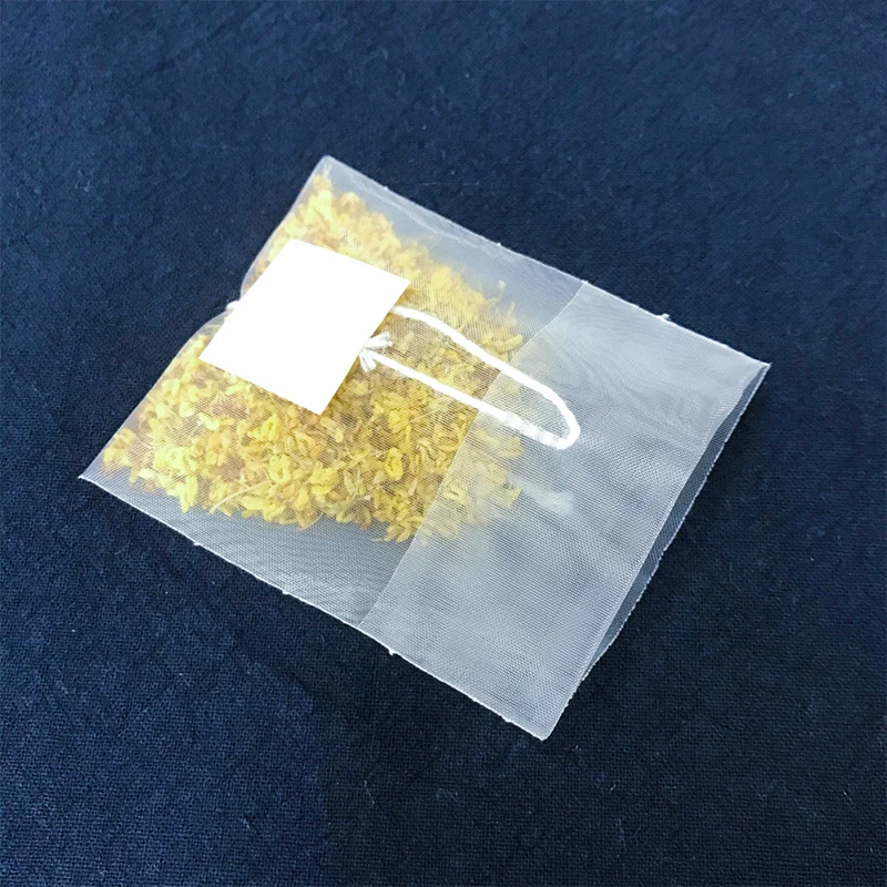 Disposable and Clean Portable Travel PLA Tea Bag Infusers Biodegradable Corn Fiber Coffee Maker Filter Bags with Strings