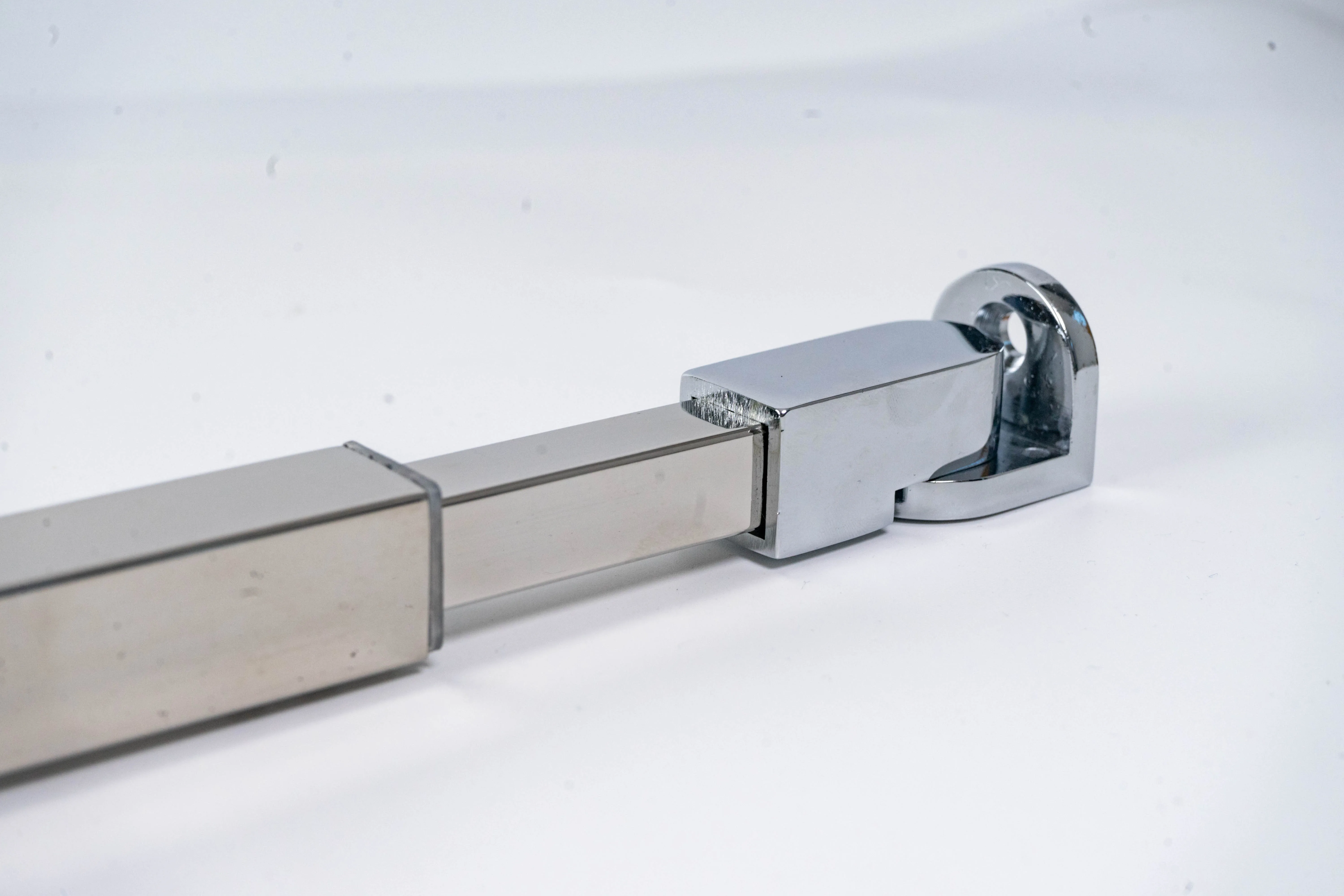 Hydrorelax Stainless Steel Frameless Shower Door Fixed Panel Wall-to-Glass Support Bar