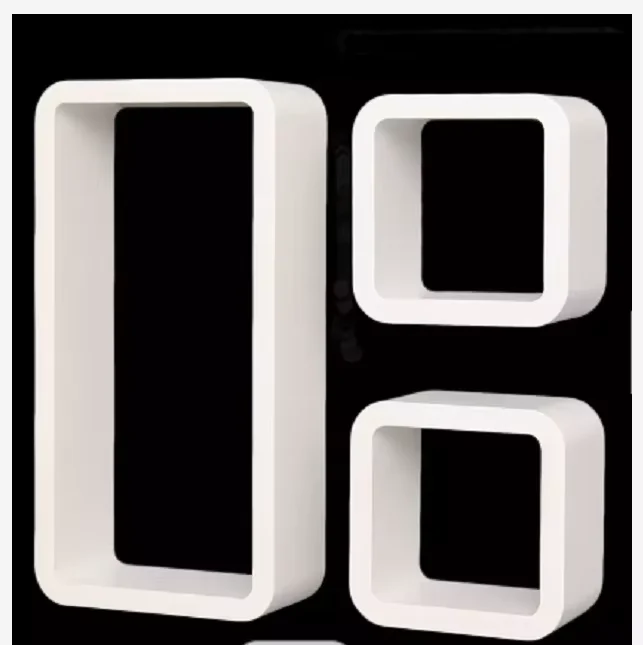 Home Decorative Wall Book Cube Living Room MDF Floating Display Shelf