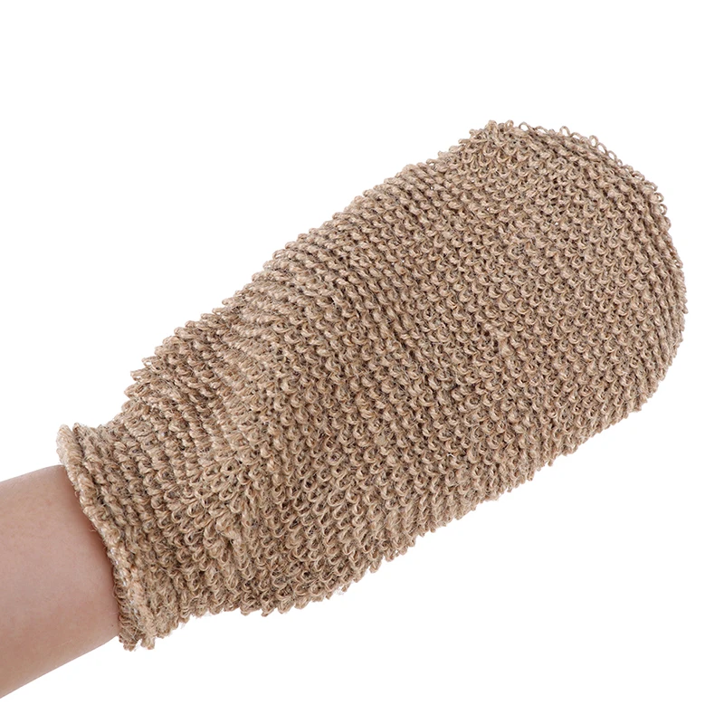 jute shower glove exfoliating gloves bath mitt