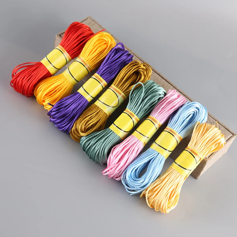 Wholesale 20m High Quality Chinese Knot DIY String Silk Thread for Necklaces & Bracelets 1.5mm Nylon & Polyester Cord in Stock