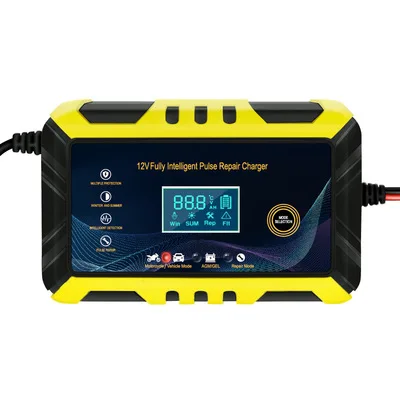 High quality 12v 24v 6a quick charging car battery charging motorcycle charger full intelligent automatic repair battery charger
