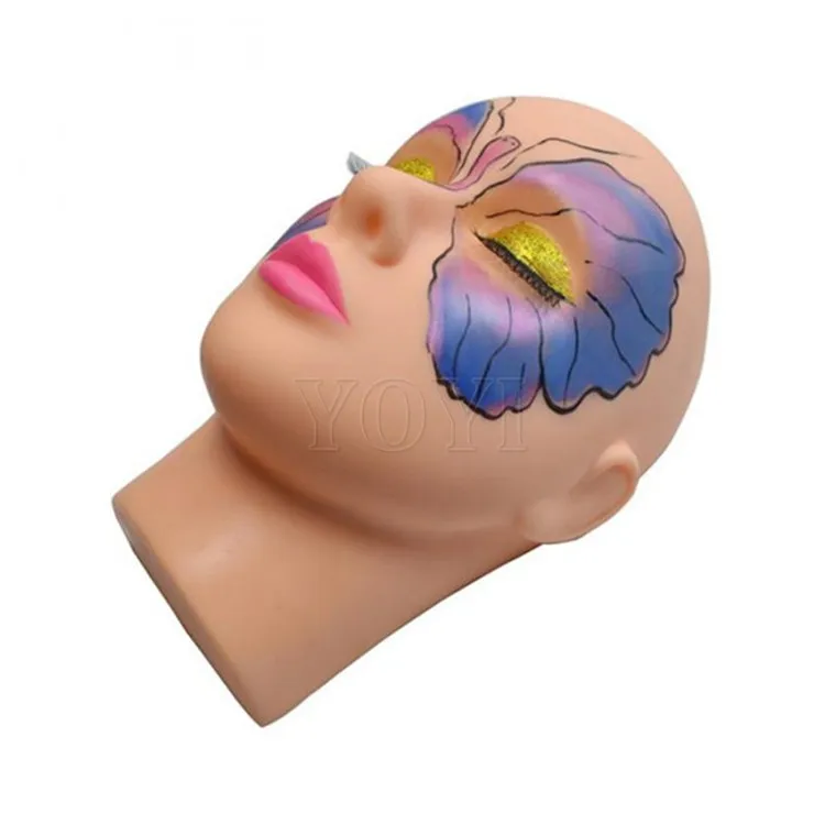 Wholesale Tattoo Practice Skin Realistic Mannequin Head Practice Training Head For Lash Extension