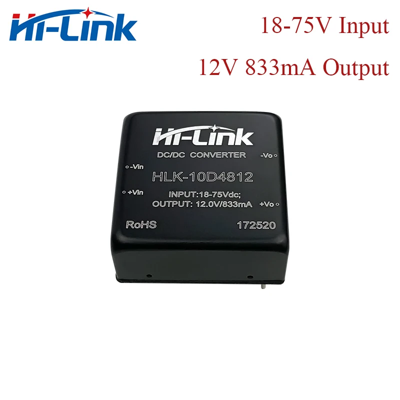 Модуль преобразователя постоянного тока 12 В, мА, вход 18-75 В постоянного тока для изолированной цепи, источник питания Hi Link