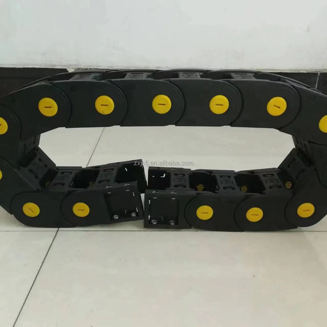 Bridge type plastic cnc cable roller drag chain