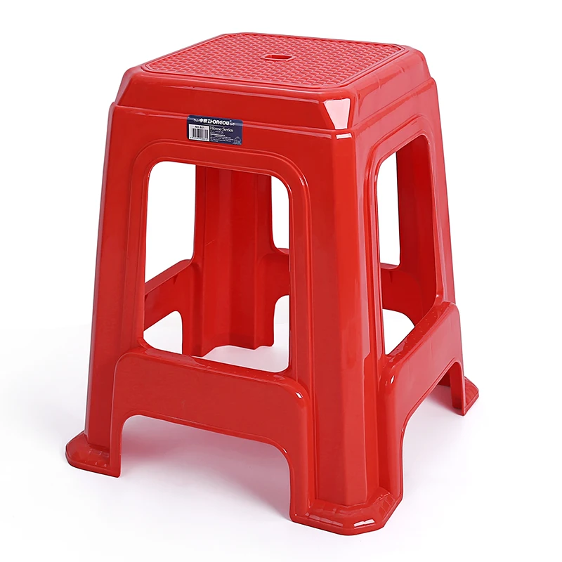 Hot Tall Outdoor Red Plastic Stool