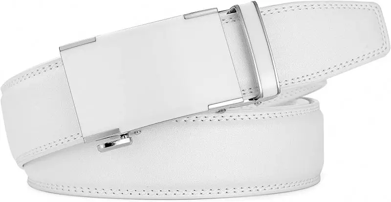 Alfa PU Leather Ratchet Belts 35MM Comfort Belts Adjust To Fit