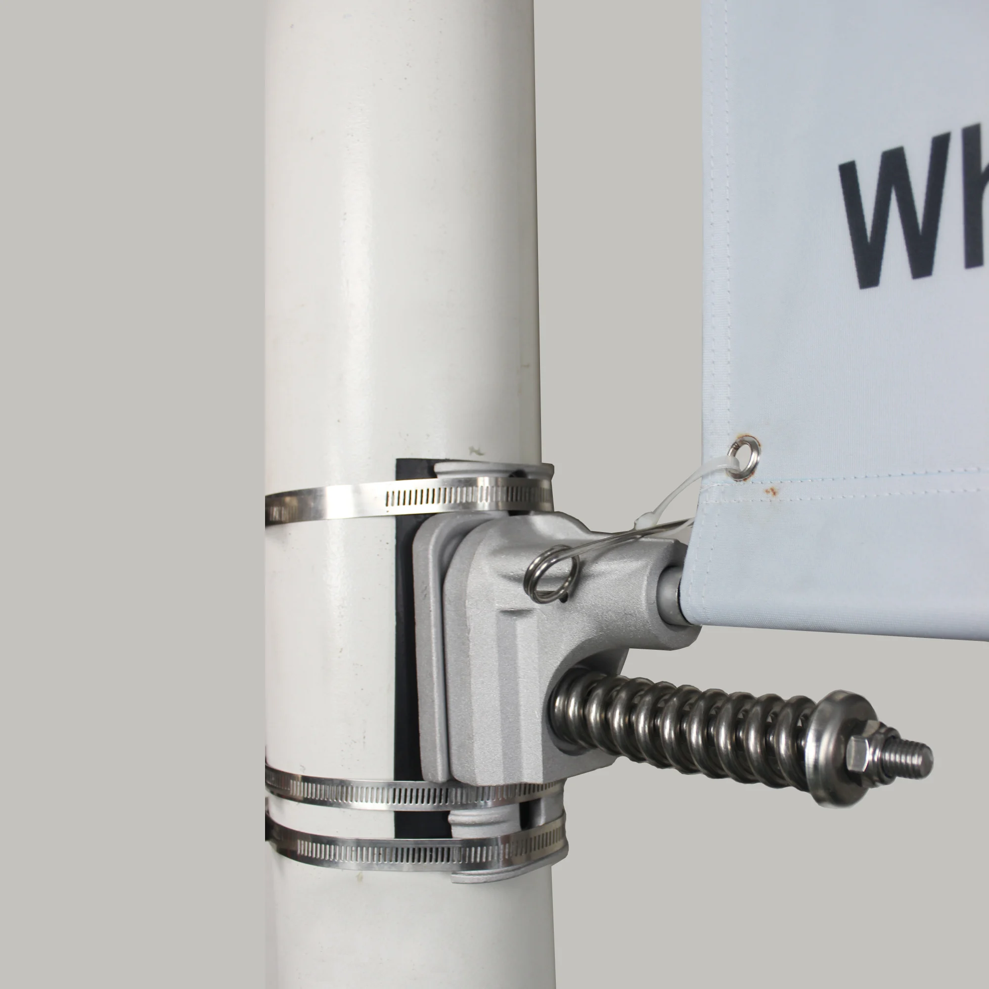 Advertising outdoor lamppost banner