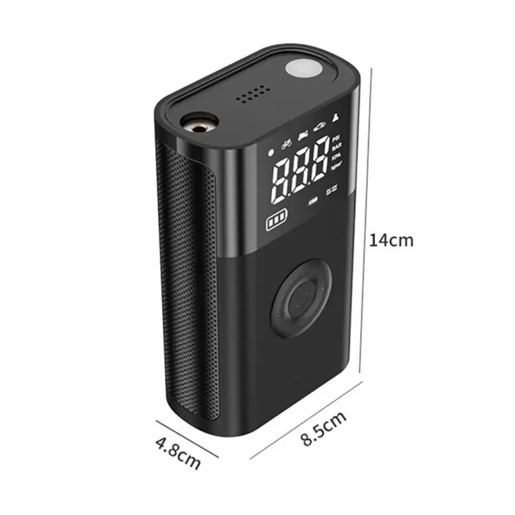 Cordless Tire Inflator Portable Air Compressor Handheld Digital Display Mini Air Pump for for Car Bike Motorcycles Balls
