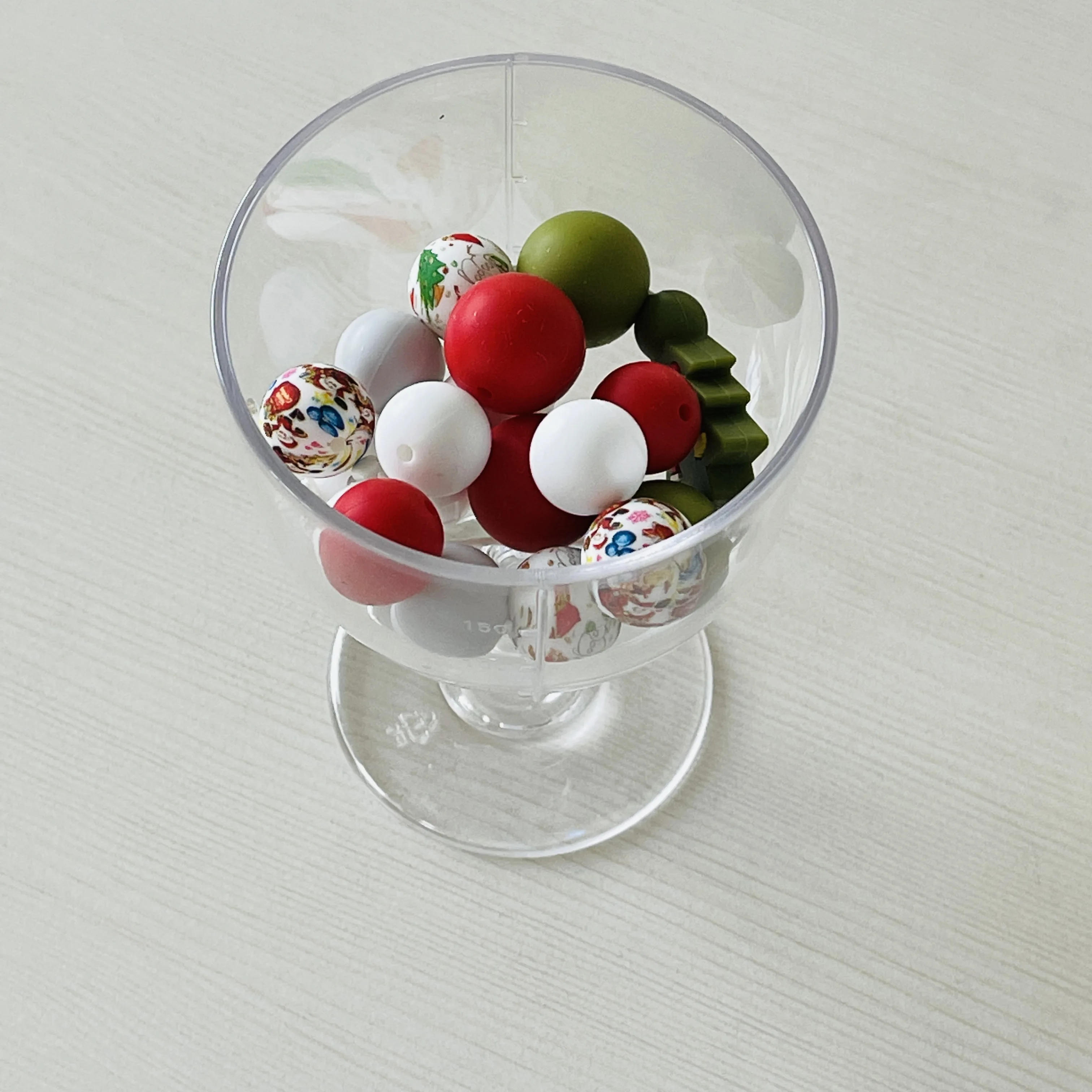 BPA Free Chewable silicone teething beads custom 12mm