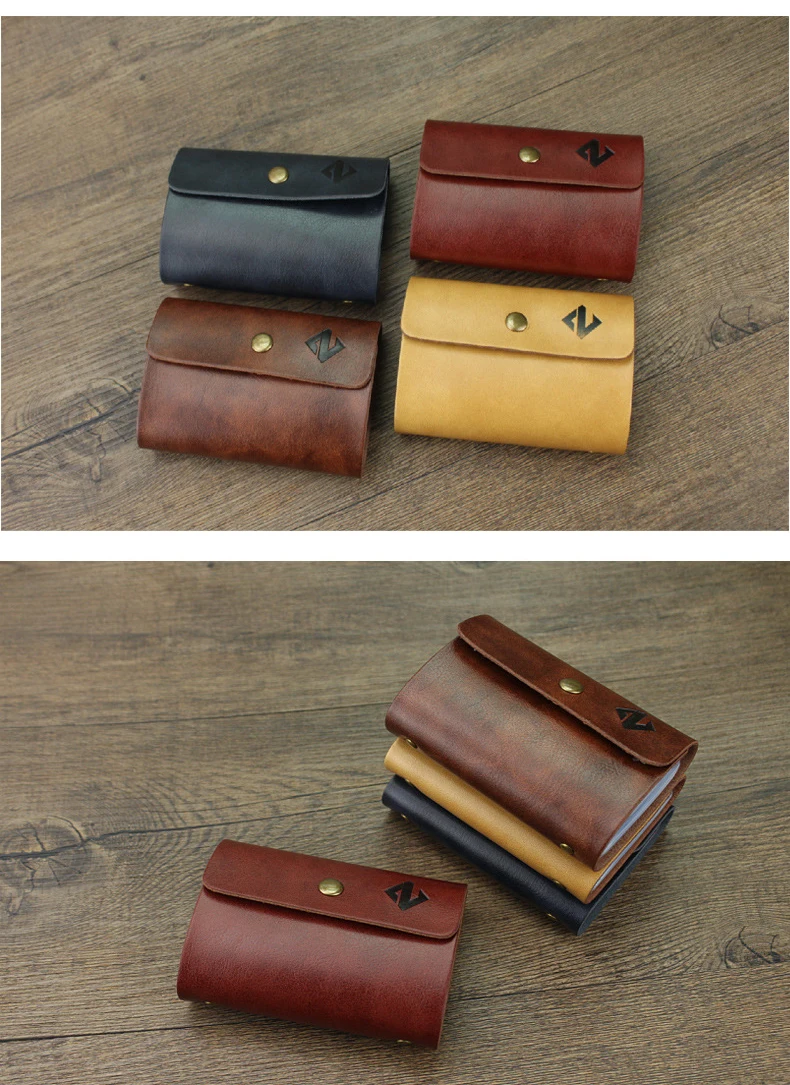 Wholesale Customized Pressure Change PU Card Bag Male Bank Card Case Unisex Universal Fashion High-end Card Case