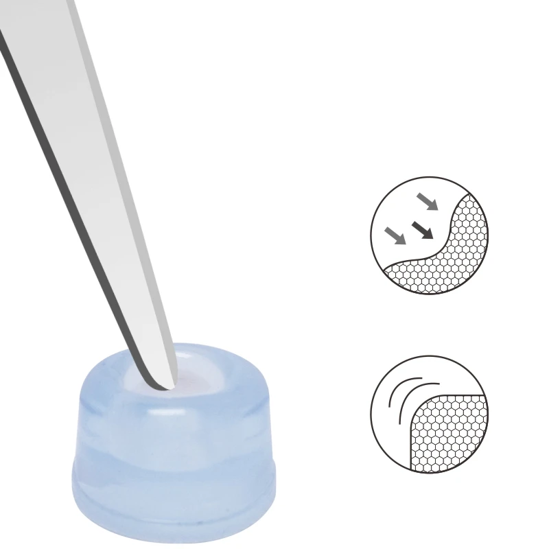 Transparent adhesive wall door stopper shield plastic door knob guard