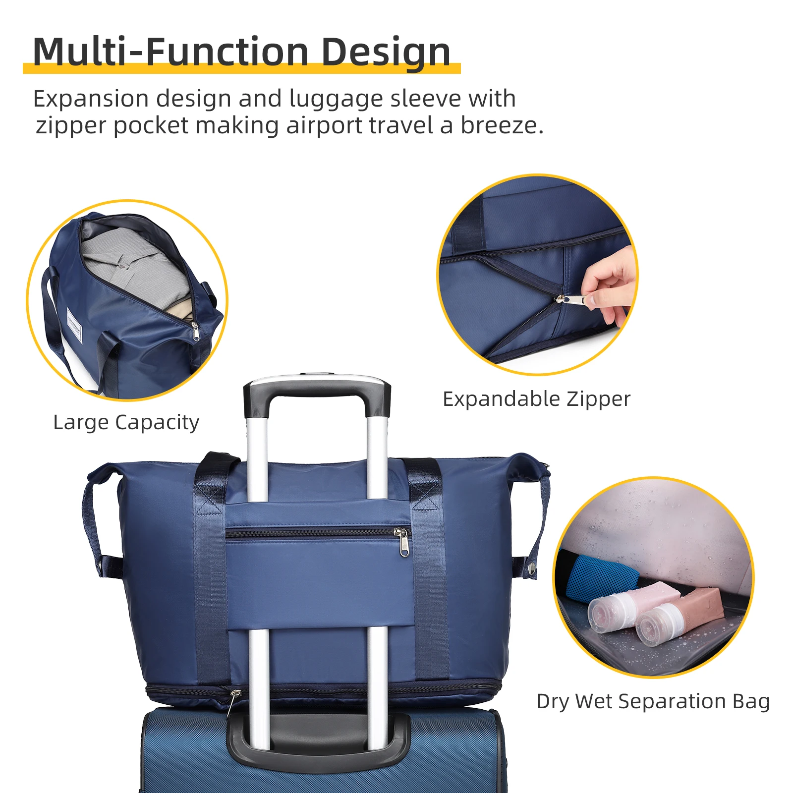 Wholesale Spinner Travel  Fabric Travel Trolley Case Bag  Lightweight Carry On Suitcase Luggage TSA Lock Trolley Ride On Luggage
