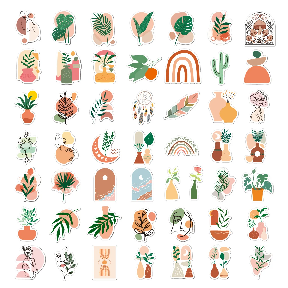 Waterproof 100pcs Adhesive Sticker Luggage Art Sticker for Children Wall Window Car Decorative