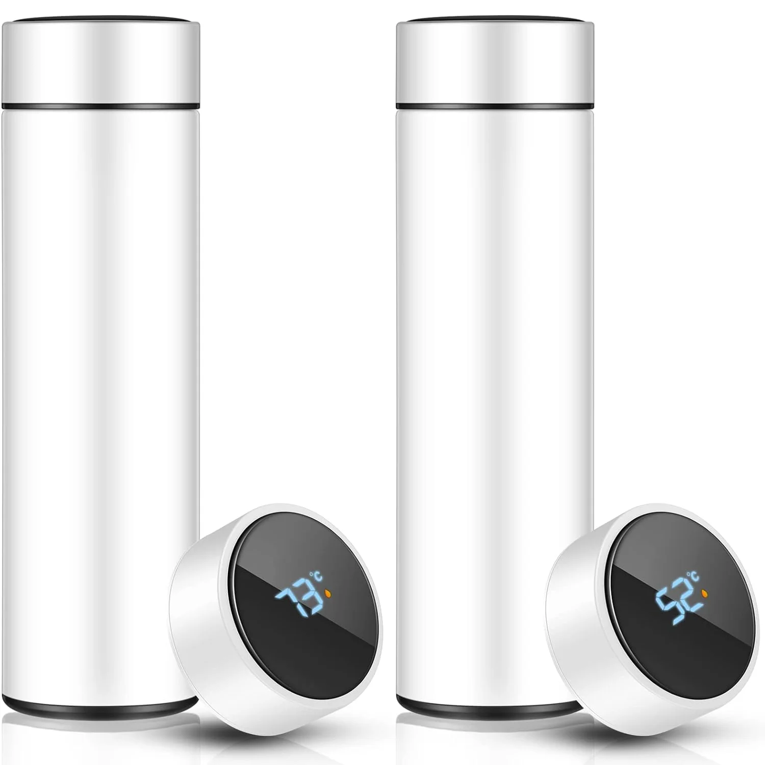 Wholesale Selling 500ml Bottle 304 Stainless Steel Smart Temperature Display Vacuum Water Bottles For Drinking