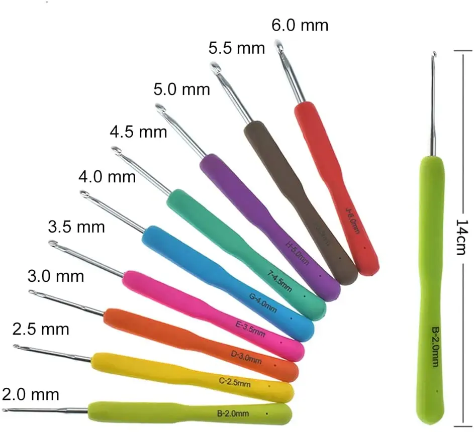170 Pieces Crochet Hooks Set DIY Hand Knitting Tools Crochet Needles