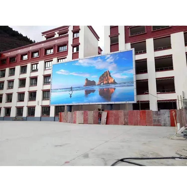 Front Back Mainteniance Wall Mounted Fixed Led Screen Panel P10 Advertising Pantalla Led Exterior