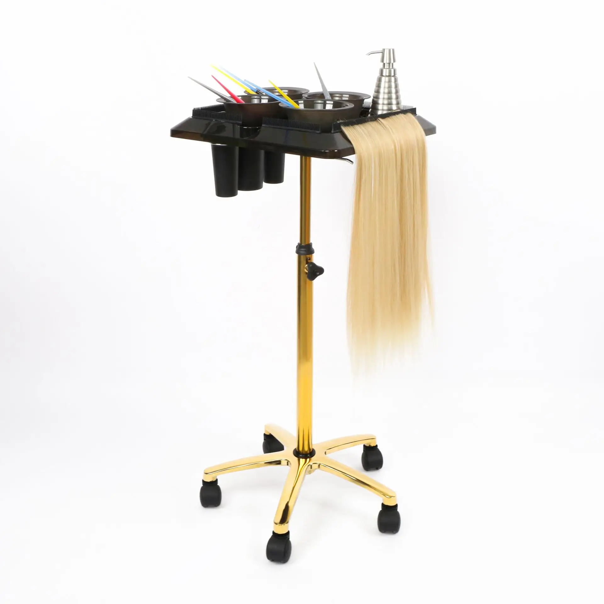 Barber Beauty Salon Trolley Professional Hair Dyeing Beauty Hairdressing Lockable Salon Trolley