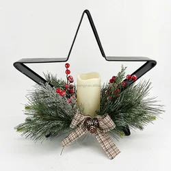 Adornos De Navidad christmas party Decoration Supplies star led flameless candles light