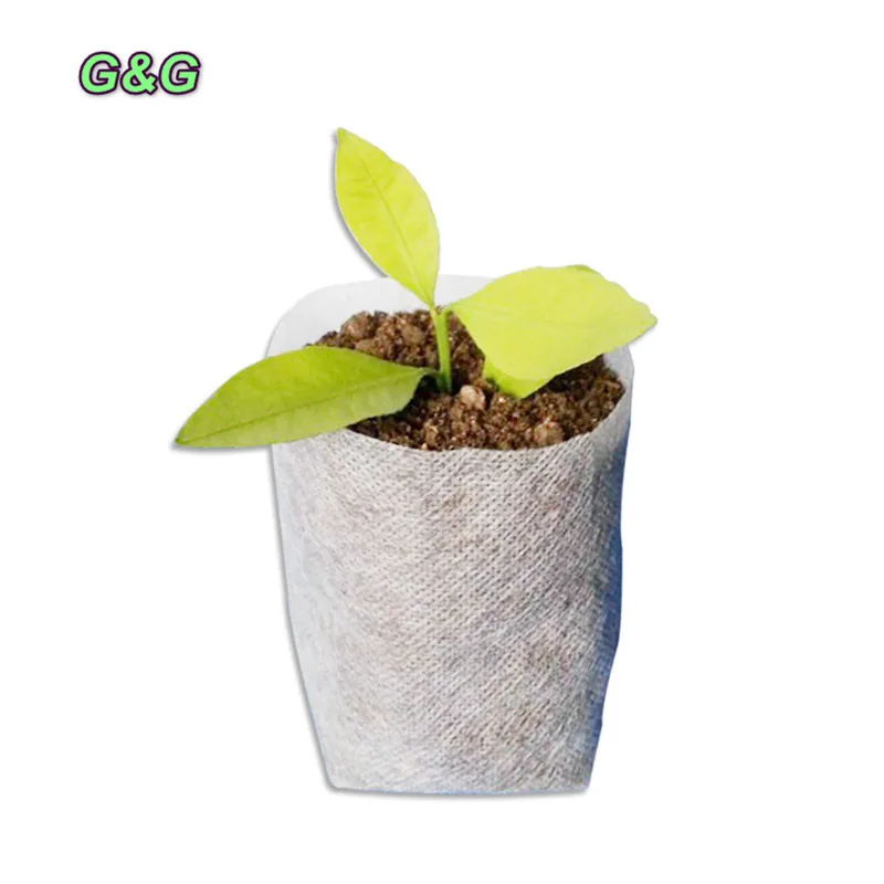 nursery paper pots Degradable Non-Woven  Plant Seeding BagsHigh seedling survival rate fast growth ensure the plant grow well