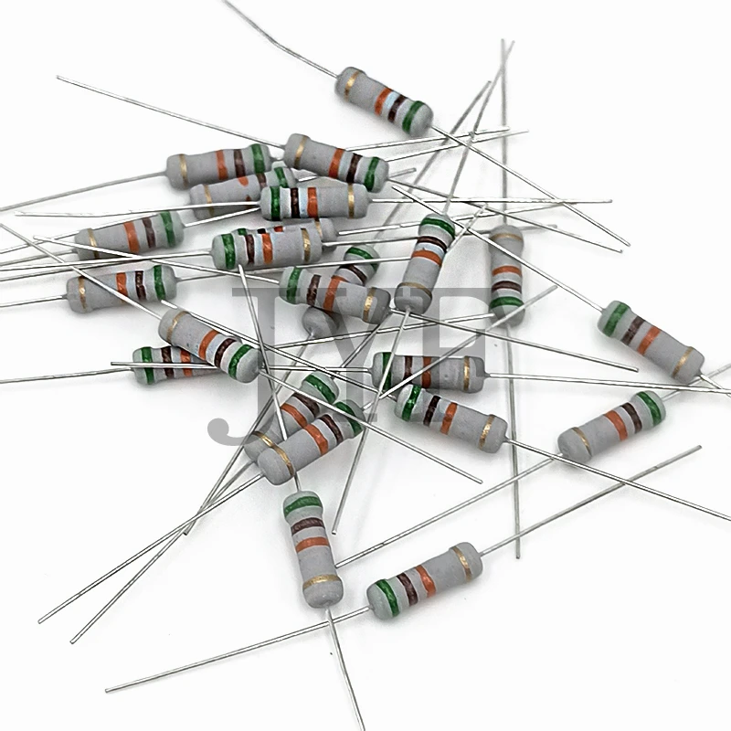 1/2W 1/4W 1/6W 1/8W 1W 2W 3W 5W 10W 1K 4,7 K 5,1 K 10R 1M 5% резистор сопротивления оксидной пленки