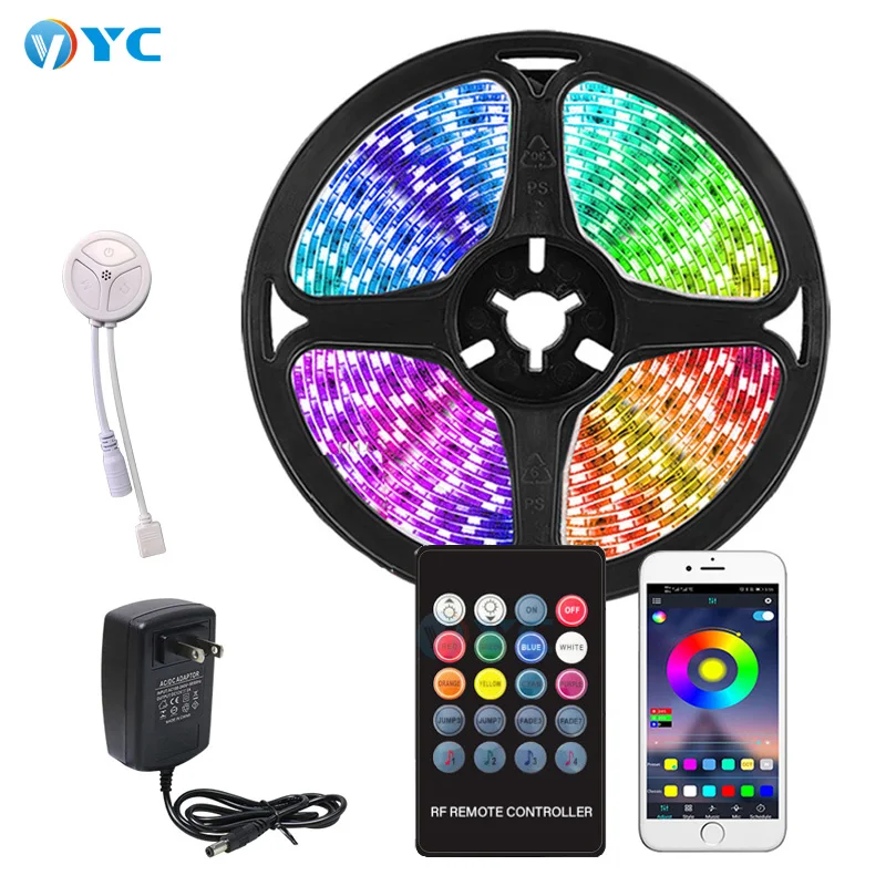 Multi Dream Colors 5M 10M 15M SMD5050 WiFi Smart Remote Control Waterproof RGB Ceiling Crome Flexible LED Strip Lights Set
