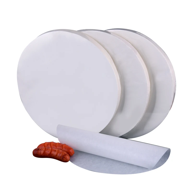 Double Sided Parchment Paper Silicone Release Baking Paper Sheets Round Non-Stick Barbecue Meat Paper
