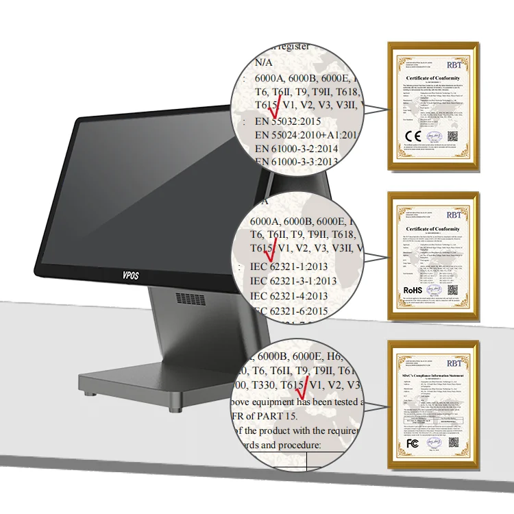 T615 сенсорный экран Pos компьютерная система заказа на вынос системы pos для продажи кассовый аппарат малого бизнеса