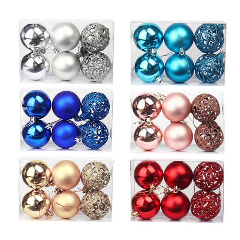 Christmas Balls Hanging Christmas Tree Hanging Balls Electroplating Skeleton Balls