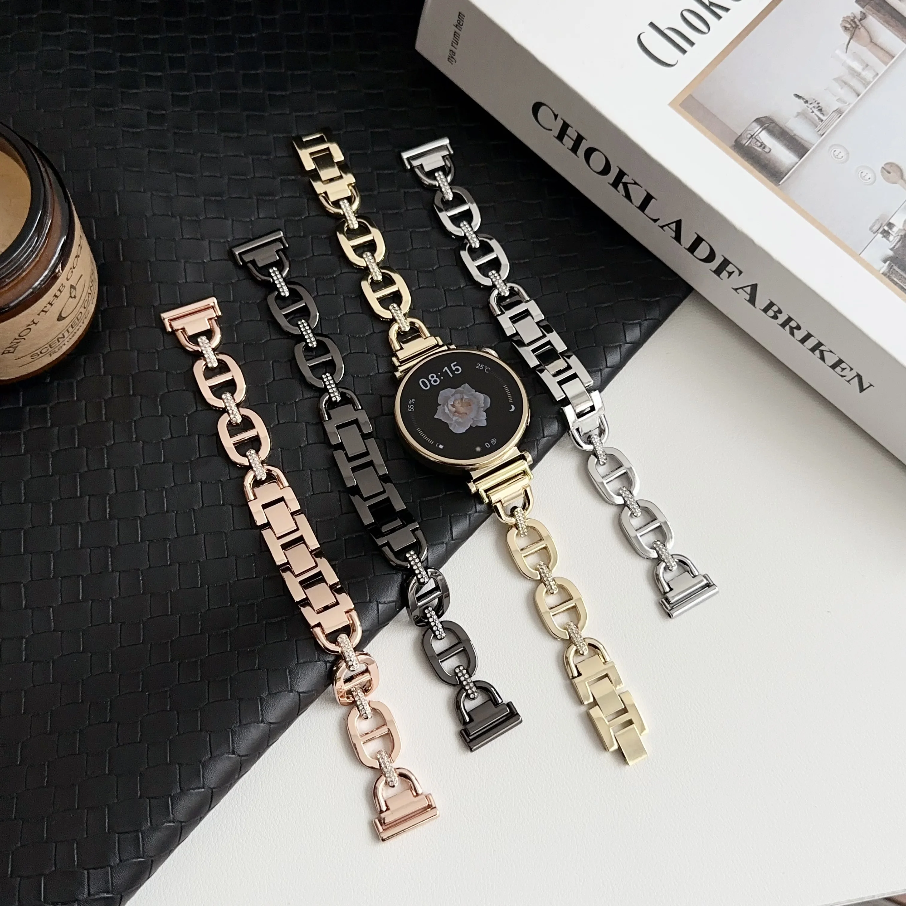 H stainless steel watch bracelet 18mm 20mm 22mm quick release watch bands for Samsung huawei smart watch straps