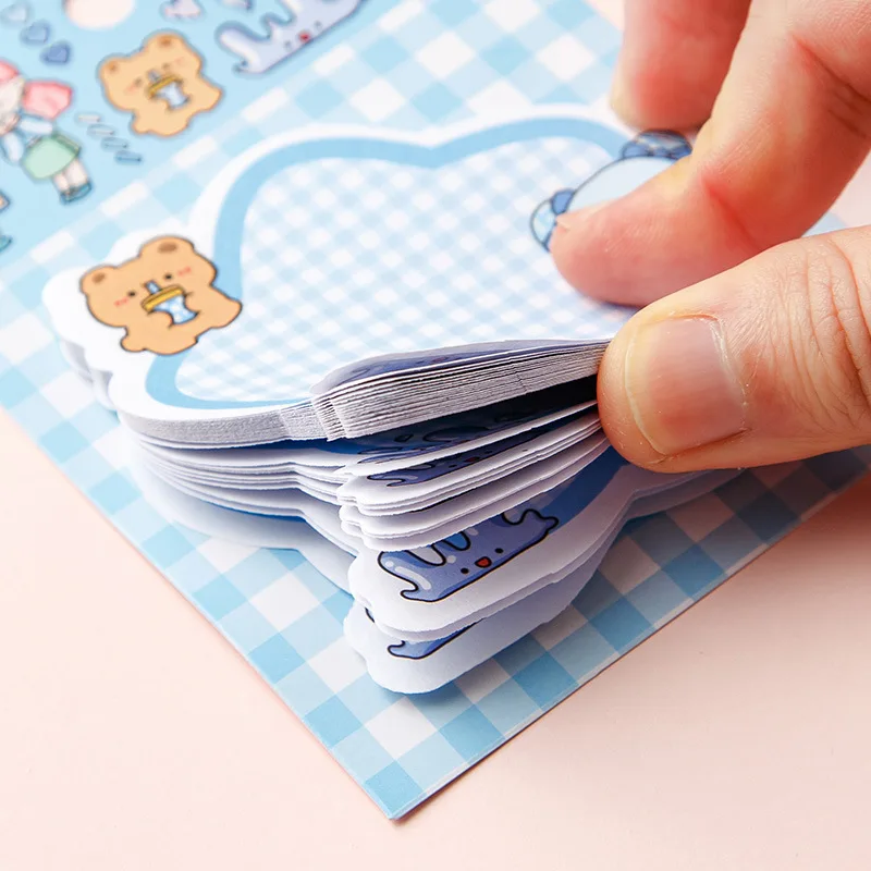 custom printed pastel self-adhesive colorful kraft paper super sticky note pad