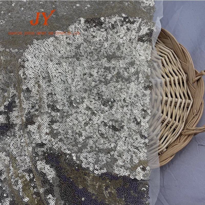 Wholesale shiny sequins cloth fabric, india sequins fabric  for wedding party