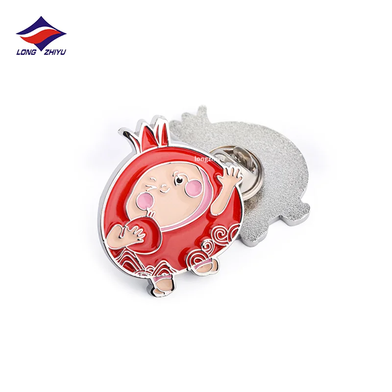Longzhiyu 17 years factory high quality custom anime dog pins metal animal lapel pins custom soft hard enamel pins
